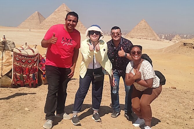 Full Day Tour Giza Pyramids, Sphinx, Saqqara &Dahshur Pyramids - The Giza panoramic viewpoint and camel option