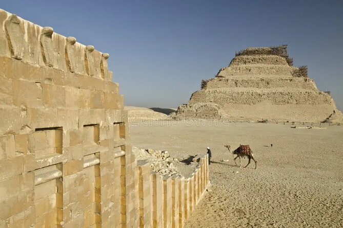 Full-Day Tour to Giza Pyramids, memphis and Sakkara Step Pyramid - A 30-minute camel ride in the desert