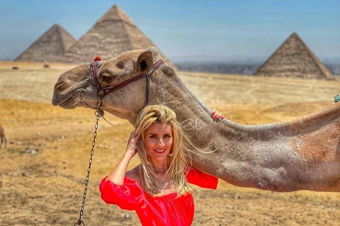 Full Day Tour to Giza Pyramids with Camel Ride and Egyptian Museum in Cairo - Giza Plateau: your first look at the ancient skyline