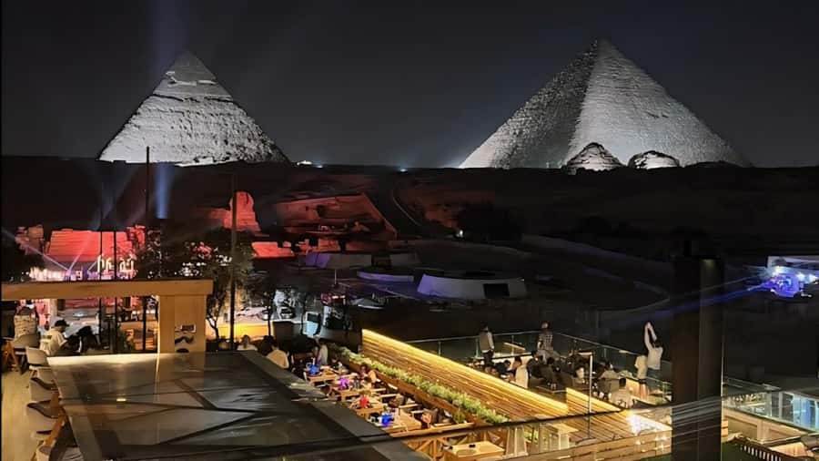 Giza: Dinner with Pyramids All Around You at Rooftop7000 - What dinner includes and what it does not