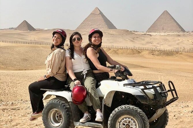 Giza Pyramid tour with ATV,Camel,Lunch,shopping,Dinner Show - Seeing the Giza Pyramids from the Old Kingdom necropolis