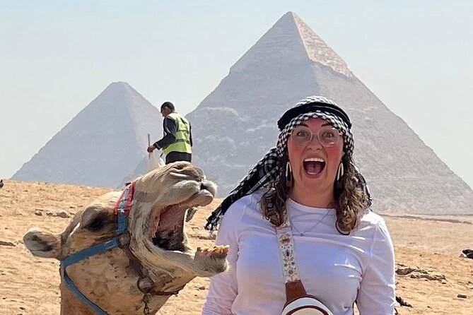 Giza pyramids all inclusive lunch, fees,camel&inside 3rd pyramid - The panorama point and the 30-minute camel ride