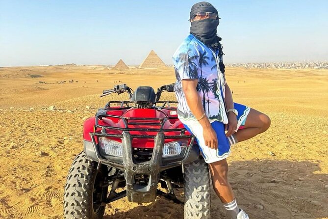 Giza Pyramids, Camel ride, Shopping with ATV Quad bike - Hotel pickup and the private vehicle