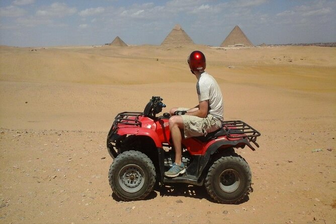 Giza Pyramids private tour, ATV bike, Lunch, Camel ride, shopping - The Sphinx and Valley Temple in 30 minutes