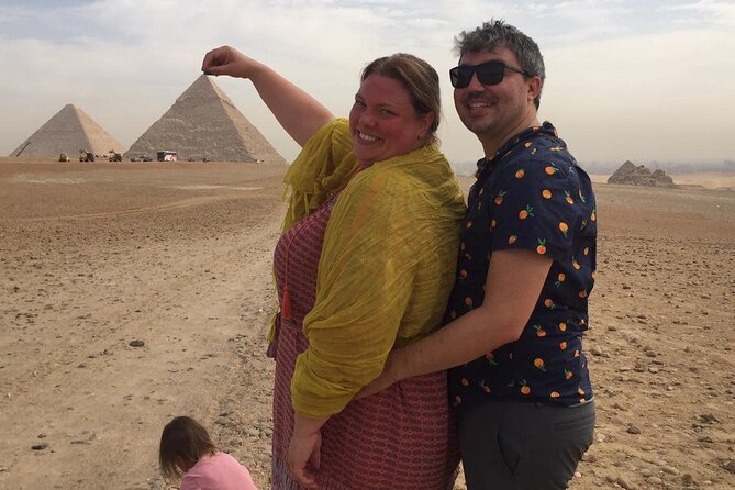 Giza pyramids ,sphinx ,quad bike &camel ride Private Excursion - The panoramic mountain and the famous pyramid photos