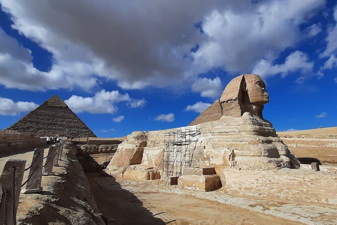 Giza Pyramids with (GEM) Grand Egyptian Museum - The panorama, camel ride, and photo stops