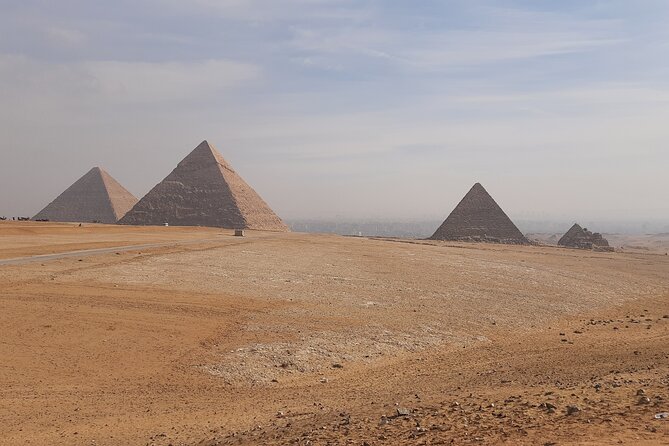 Giza Pyramids with (GEM) Grand Egyptian Museum - From monumental stone to museum treasures