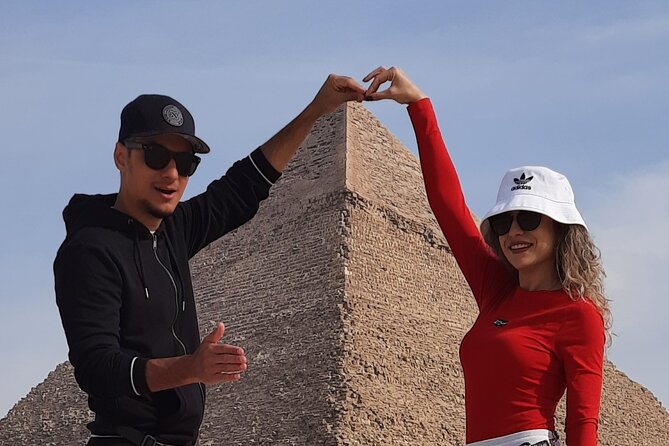 Giza Pyramids with (GEM) Grand Egyptian Museum - Lunch, transport, and the private format