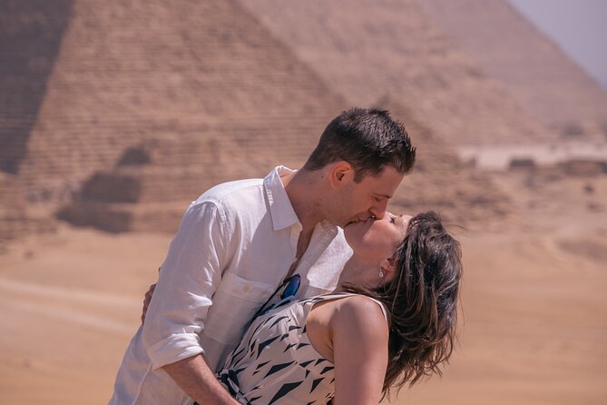 Giza pyramids with professional photography - Seeing All Three Pyramids from the Desert