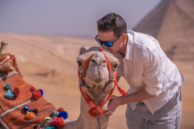Giza pyramids with professional photography - The Great Pyramid and the Other Two Monuments