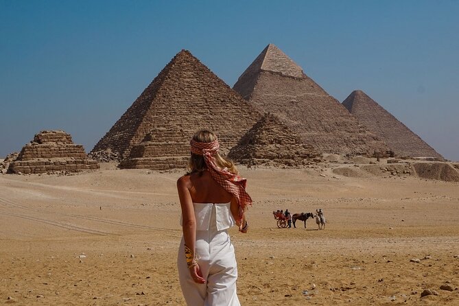 Grand Egyptian museum (GEM), Giza Pyramids, Sphinx and lunch - Falafel, tea, and the local lunch break