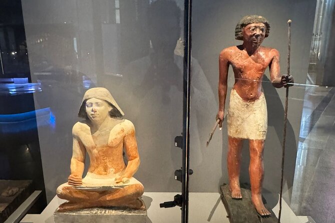 Grand Egyptian Museum, Grand staircase, New Galleries, and lunch. - The new galleries and everyday Egyptian life