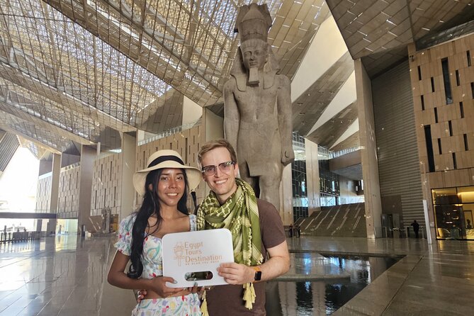 Grand Egyptian Museum, Grand staircase, New Galleries & lunch - Starting with Ramses II in the open court
