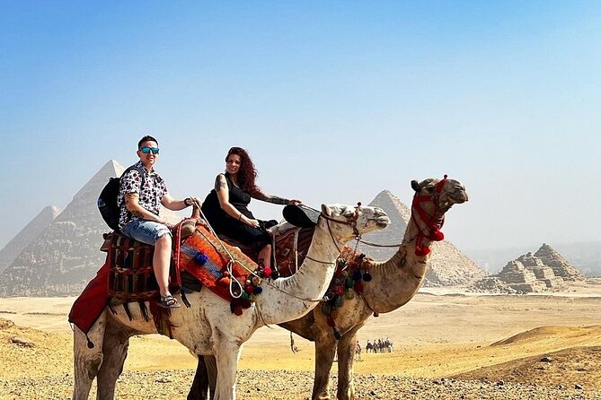 Guided Tour to Giza Pyramids ,Sphinx, Camel & inside the pyramids - The panoramic viewpoint and 20-minute camel ride