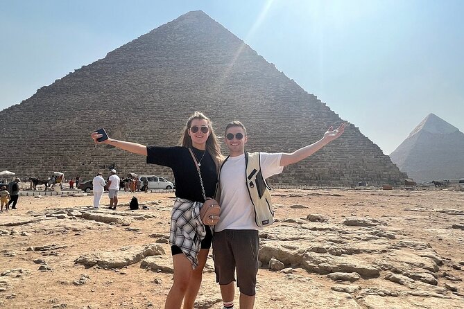 Guided Tour to Giza Pyramids ,Sphinx, Camel & inside the pyramids - Meeting the Great Sphinx