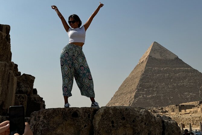 Half Day Giza Pyramids and Sphinx - Camel rides, quad bikes, and a café with pyramid views
