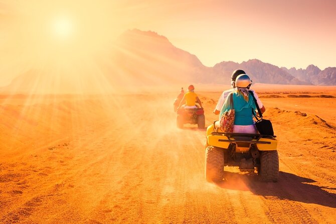 Hurghada: ATV Quad Safari, Camel Ride & Bedouin Village Tour - Dust, scarves, and practical desert clothing
