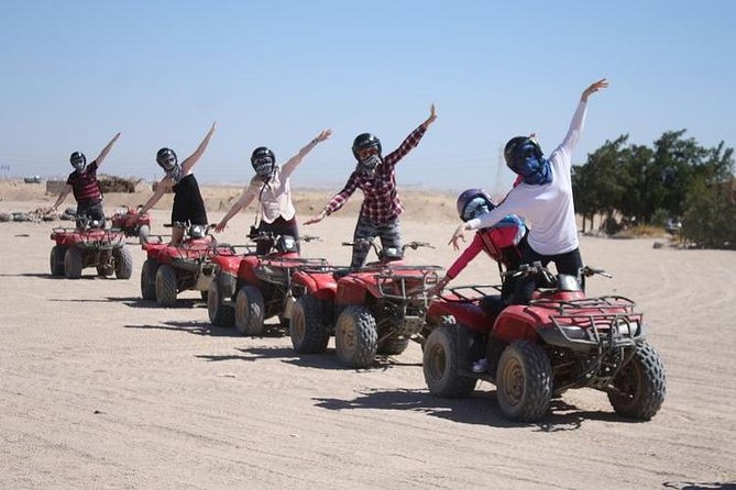 Hurghada: ATV Quad Safari, Camel Ride & Bedouin Village Tour - The ride through the desert