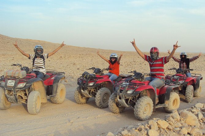 Hurghada: ATV Quad Safari, Camel Ride & Bedouin Village Tour - Tea, camels, and a Bedouin village