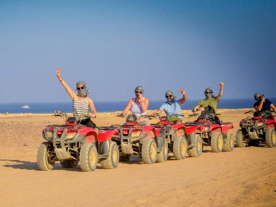 Hurghada: ATV Safari Tour with Camel Ride - Sunrise breakfast, village stops, and optional extras