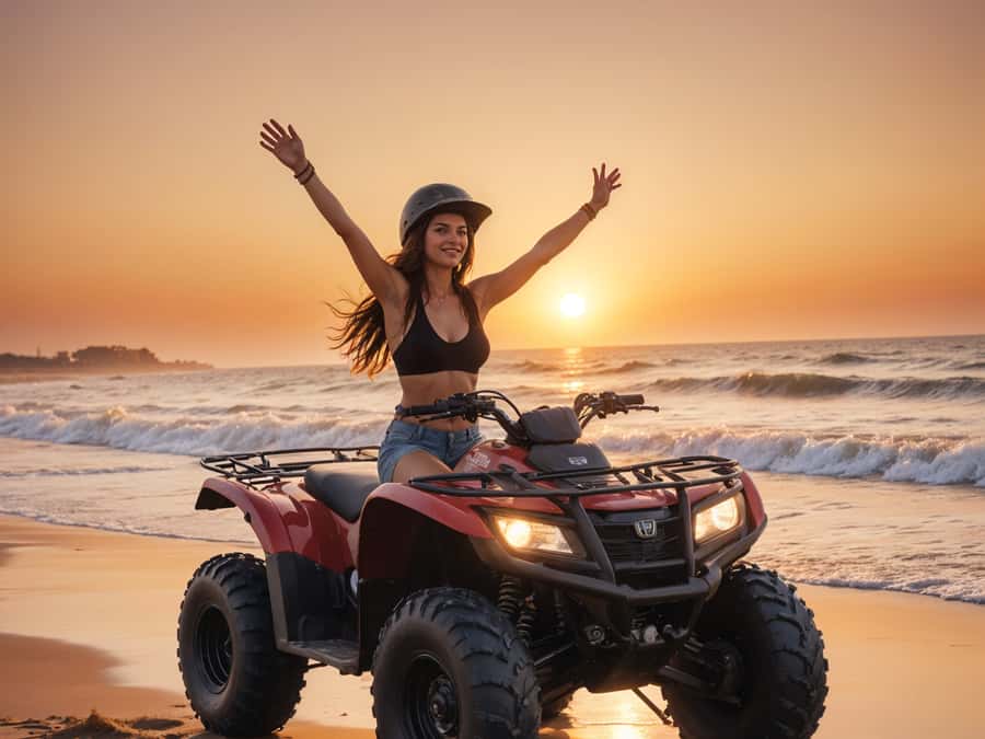 Hurghada: Desert Quad Bike Camel Ride with Optional GoPro - Sunset Dinner, Show, and Stargazing