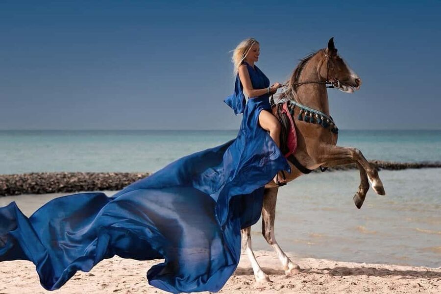 Hurghada: Desert & Sea Horse Riding with + 360° Photos - Sunset, photos, and the calmer side of Hurghada