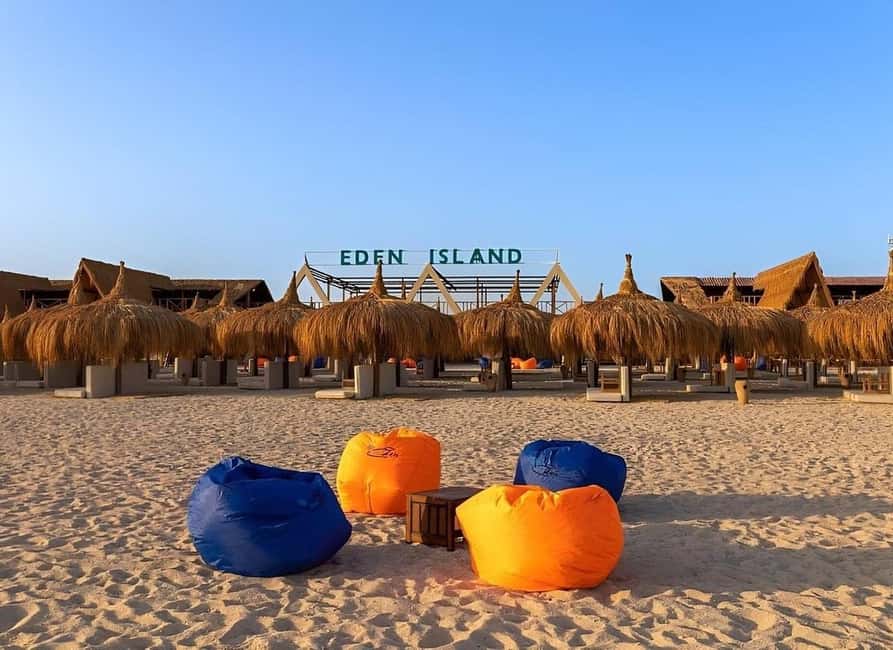Hurghada: Eden Island Day Trip with Water Sports and Lunch - Getting From Your Hotel to the Hurghada Marina