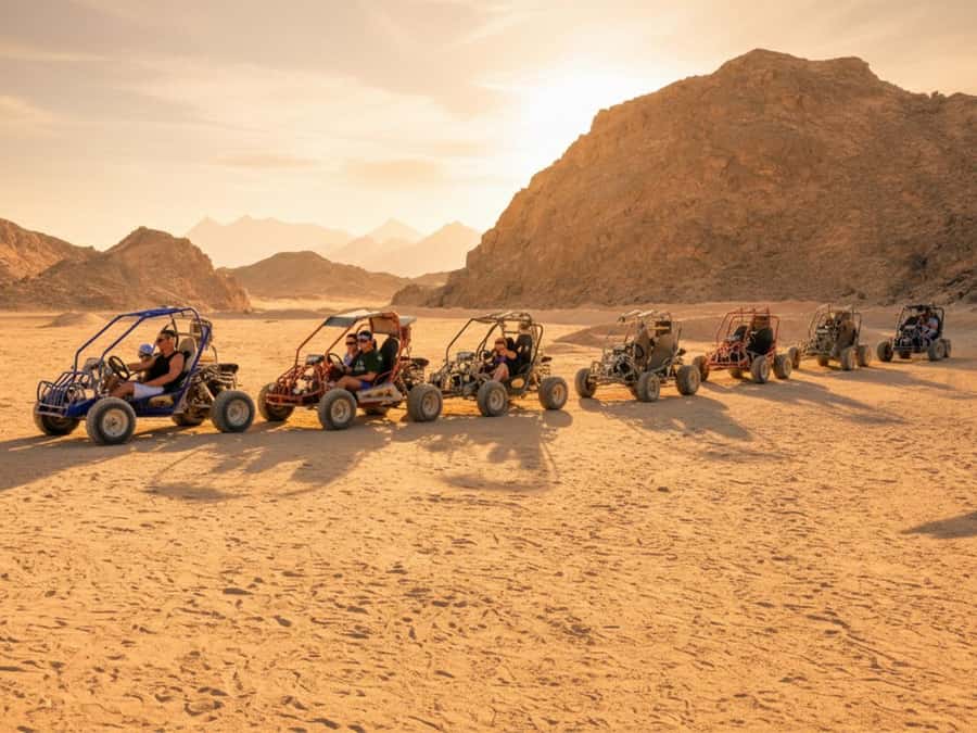 Hurghada: Morning Quad Bike & ATV Adventure Along a Red Sea - The safety check before the engines start