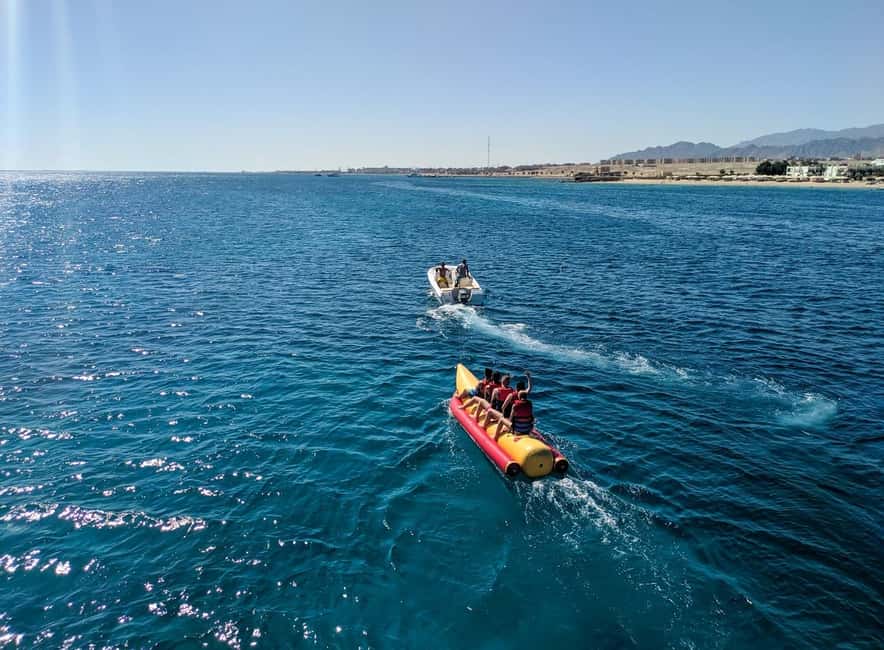 Hurghada: Orange Bay Day Trip with Water Sports and Lunch - Lunch, fruit, and drinks back on board