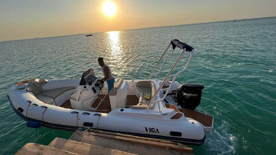 Hurghada: Private Speedboat to Orange Bay and White Island - A private Red Sea outing in four hours