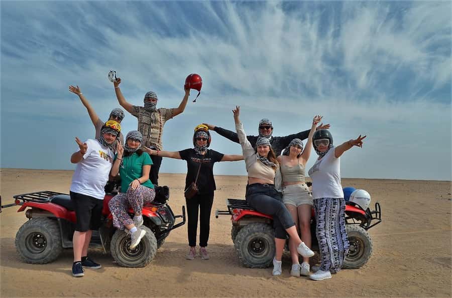 Hurghada: Quad and Buggy Safari with Dinner and Show - Thirty minutes on the quad bike