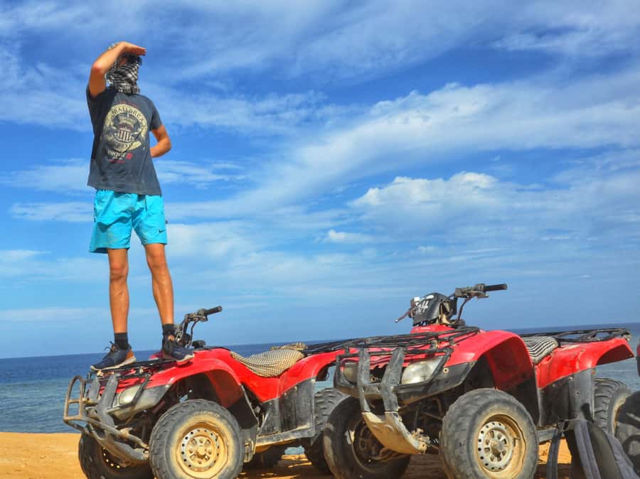Hurghada Quad & ATV Ride with Camel, Desert Vibes & Sea View - Food, entertainment, and group size