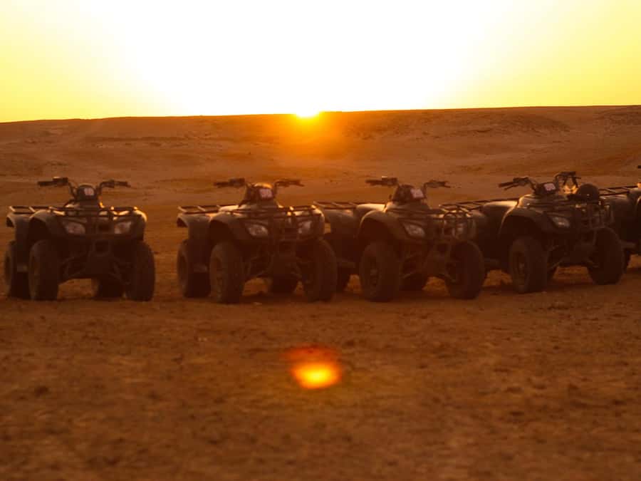Hurghada Quad & ATV Ride with Camel, Desert Vibes & Sea View - Hotel pickup and the ride to the quad base