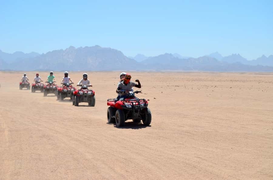 Hurghada: Quad Bike, Buggy, and Camel Ride & Bedouin Village - From Hurghada hotels to the desert
