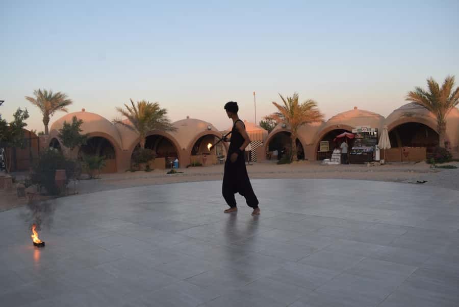 Hurghada: Quad Bike, Buggy, Jeep Safari, Camel Ride & Dinner - Dinner with rice, chicken, salads, and fruit