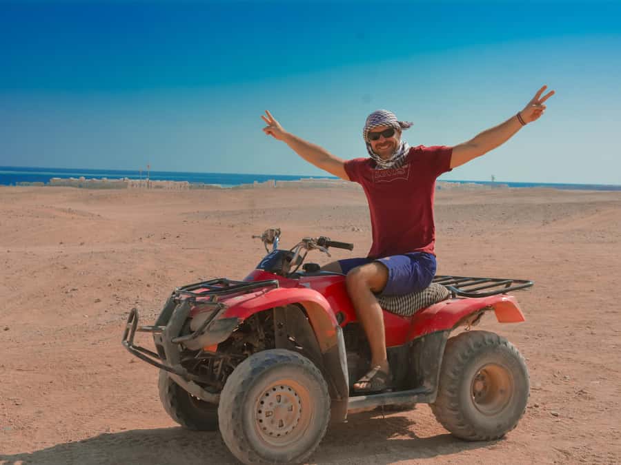 Hurghada: Quad Bike, Camel, Show, Dinner, & Stargazing Trip - The camel ride is brief but worthwhile