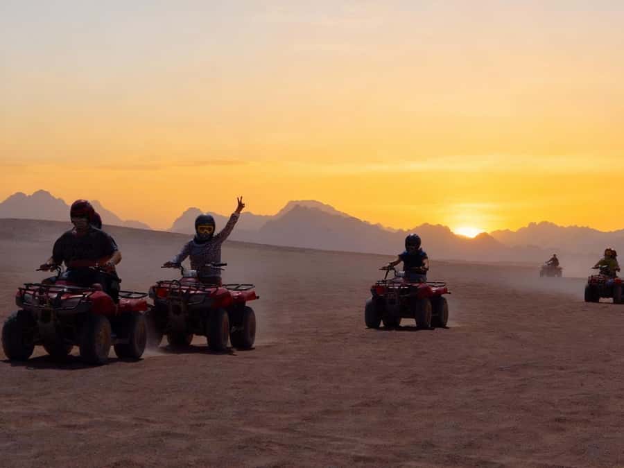 Hurghada: Quad Bike Tour of the Desert and Red Sea - From hotel lobby to desert base