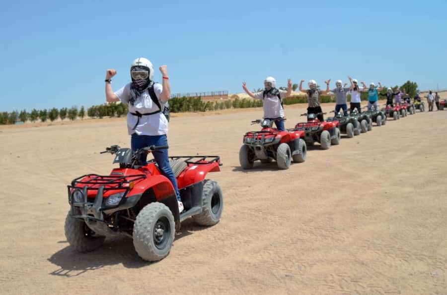 Hurghada: Red Sea Desert Quad Biking Tour & Sand Mountain - Language and guide support