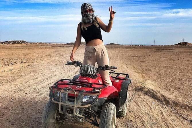 Hurghada Safari Quad and Camel Ride with Night Show and Dinner - Transport, timing, and service