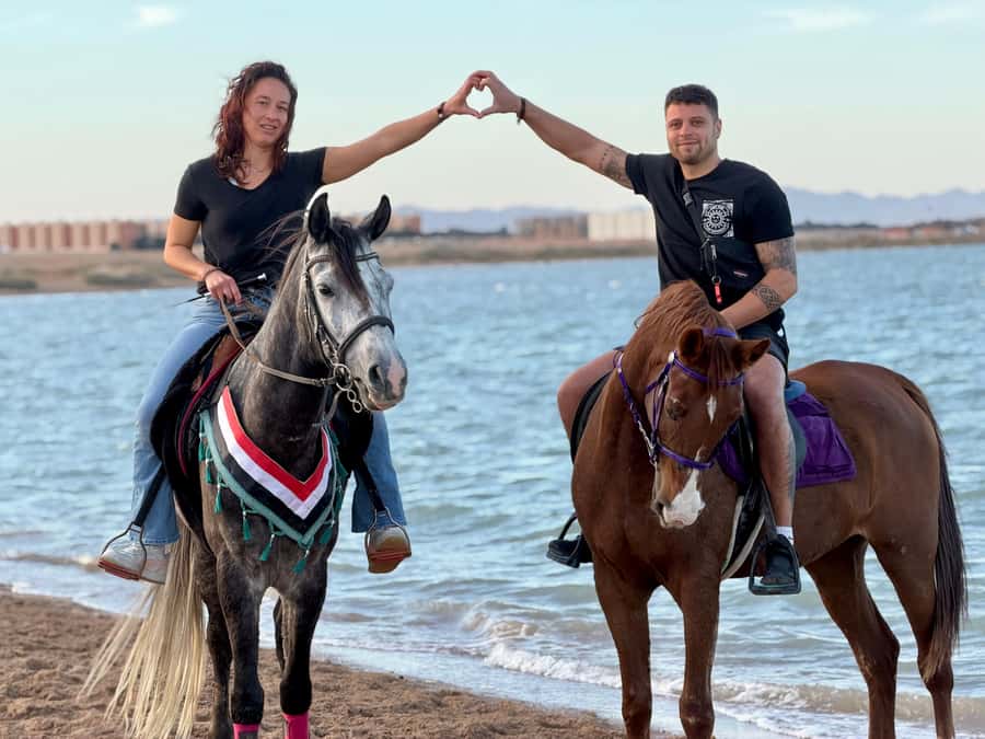 Hurghada: Sea & Desert Horse Riding tour/w Swimming&Transfer - Guides, safety, and the feel of the stable