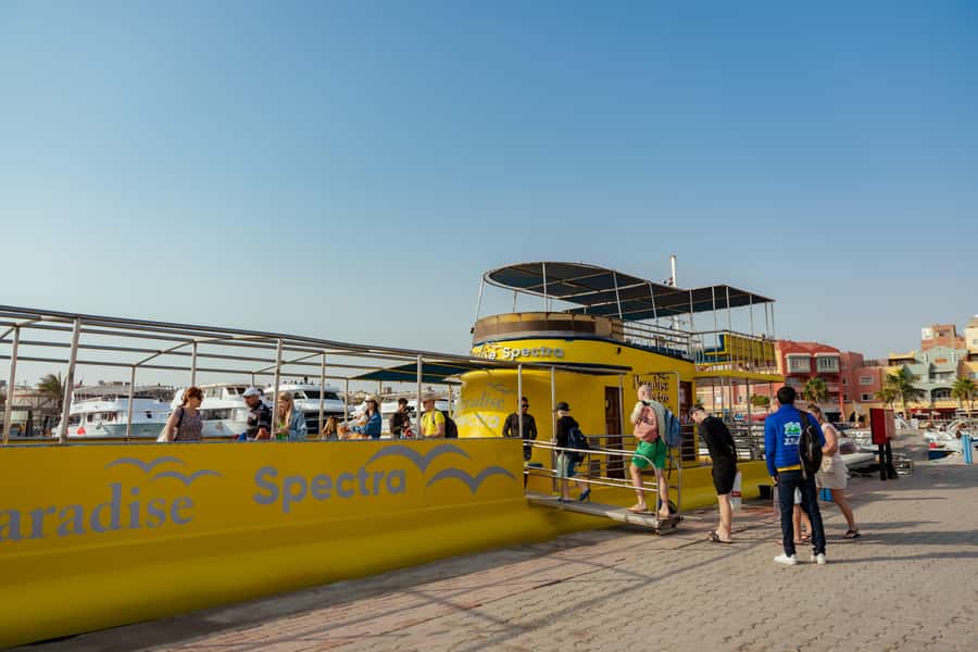 Hurghada: Semi-Submarine Boat Tour w/ Snorkeling & Transfer - Boarding at Hurghada Marina