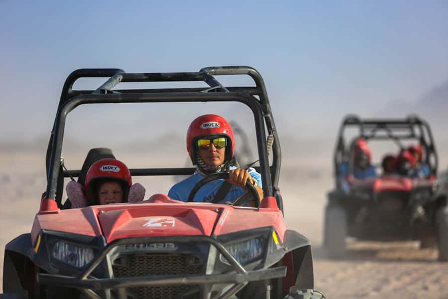 Hurghada: Sunset Desert Safari by Dune Buggy - Learning the buggy before the sand ride