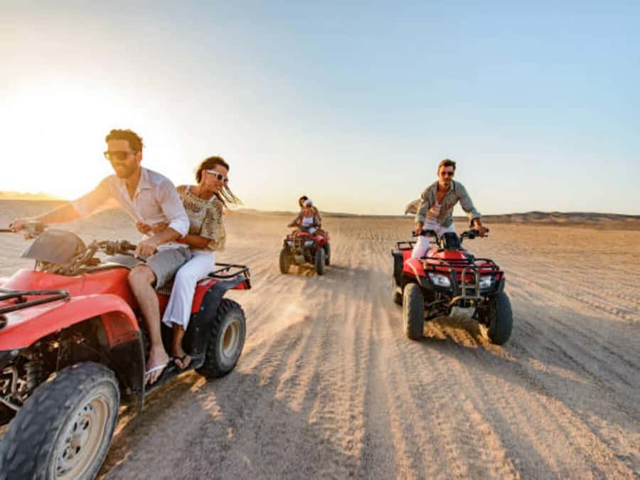 Luxor: Quad Bike Safari Experience - Getting comfortable on the quad bike