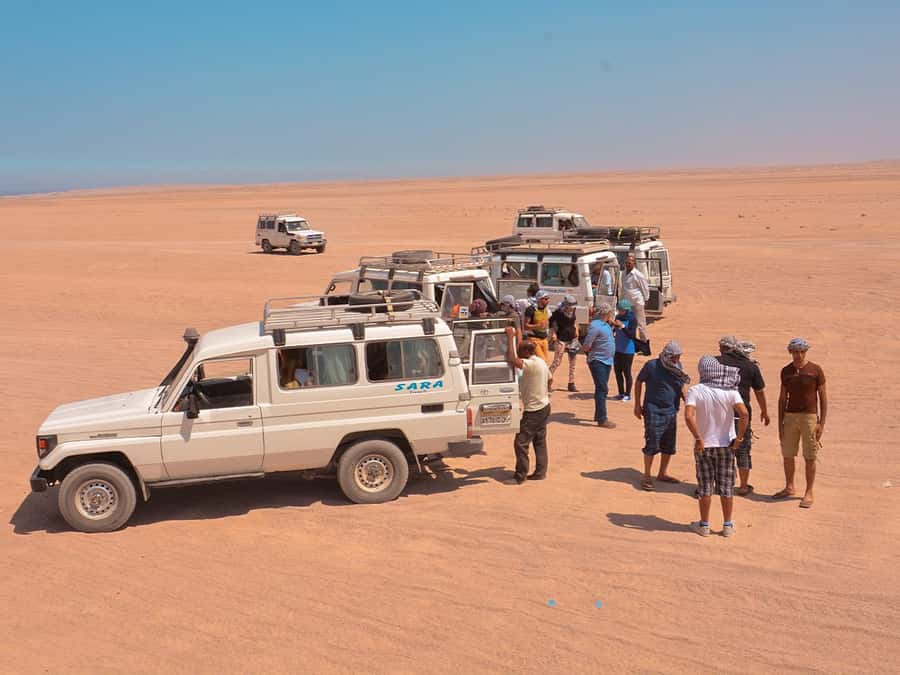 Makadi Bay: Jeep Safari Adventure with Bedouin guide - What the Makadi Bay pickup means for your day