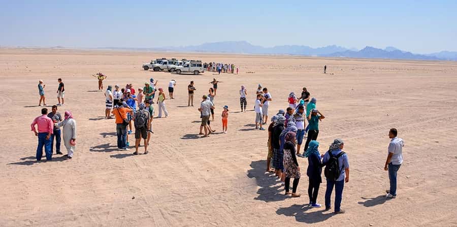 Makadi Bay: Mega Tour Jeep, ATV, Buggy, Camel, Dinner & Show - Lunch, tea, and the Sahara Park show