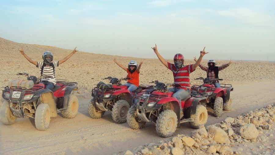 Morning Trip: Desert Safari Riding a Speed Quad Bike, Pickup - A Short Visit to the Bedouin Village