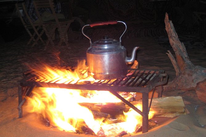 Overnight White Desert Safari Camping from Cairo - A barbecue beneath a sky full of stars
