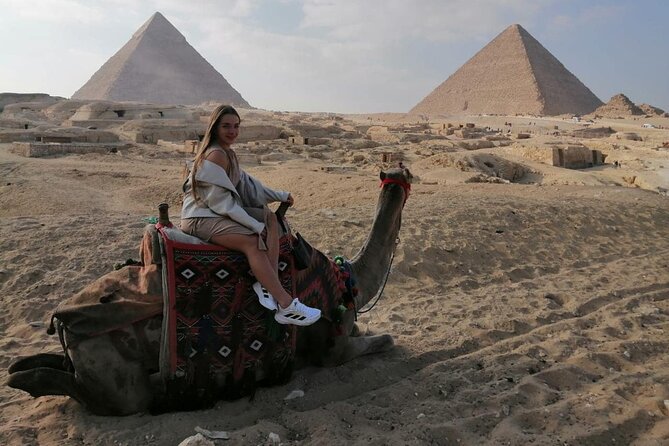 Private 4 Hour Giza Pyramids Sphinx Camel Lunch Pyramid Inside - Taking a 15-minute camel ride for pyramid photos