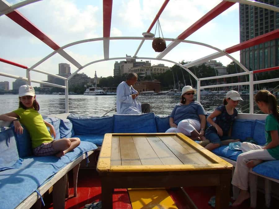 Private Felucca Ride on the Nile River - Leaving Cairo traffic for a traditional felucca