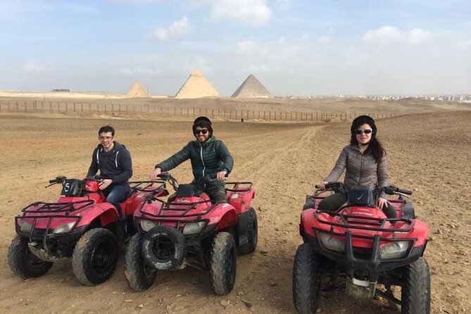 Private Full-Day Tour to Giza Pyramids,Sphinx,Memphis, and Saqqara - ATV riding near the pyramids